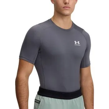 Under Armour HeatGear SS Compression Shirt Grafit Herren