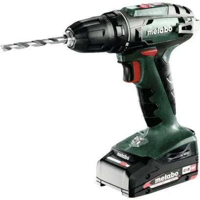 Metabo BS 18 Akku-Bohrschrauber 18V mit 2x2Ah Akkus