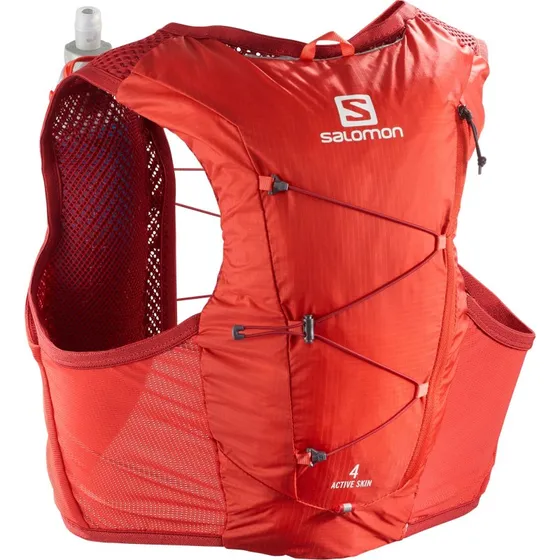 Salomon Active Skin 4 Trinkweste Set - Lorbeergrün, Größe M