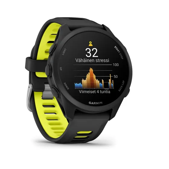 Garmin Forerunner 170 Smartwatch Schwarz mit Silikon-Armband