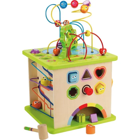Hape Motorikwürfel Kleine Tierchen, 35x35x49,7 cm