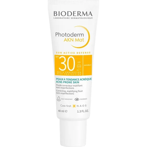 Bioderma Photoderm AKN Mat SPF 30 Sonnenschutz für fettige Haut, 40 ml