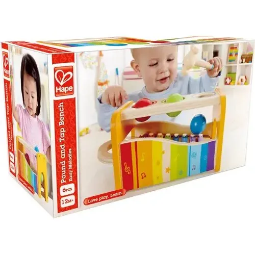 Hape Xylophon & Hammerspiel, Holz, ab 1 Jahr