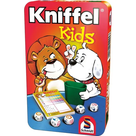 Schmidt Spiele Kniffel Kids Würfelspiel in Metalldose