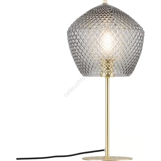 Nordlux Orbiform Tischleuchte Messing, rauchgrau-transparent