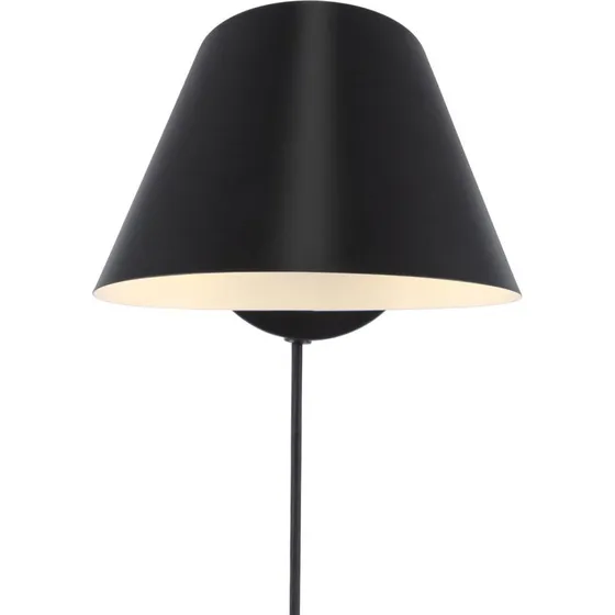 DFTP by Nordlux Stay Short Wandleuchte Schwarz mit Stecker