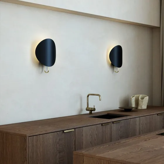 Nordlux Spargo Wandleuchte Black/Brass, indirektes Licht