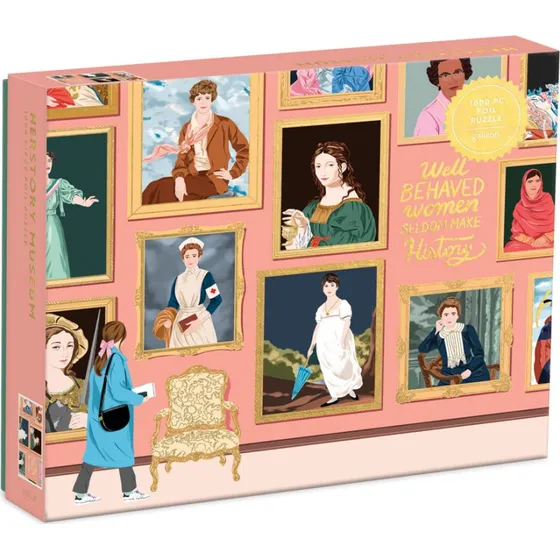 Galison Herstory Museum 1000-Teile Foil Puzzle