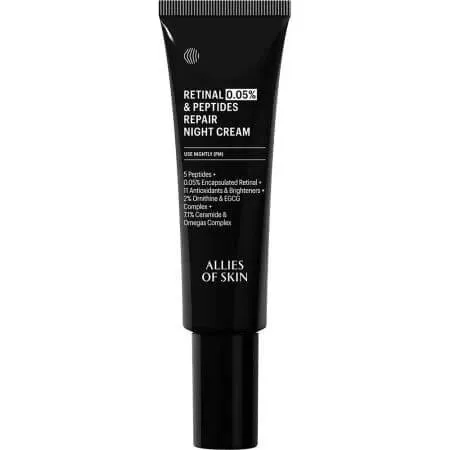 Allies of Skin Retinal Repair Nachtcreme 0,05% & Peptide, 48 ml