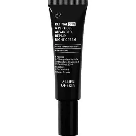 Allies of Skin Retinal Repair Nachtcreme 0,1% & Peptide, 48 ml
