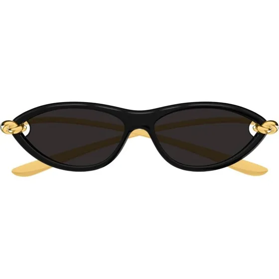 Bottega Veneta BV1390S Sonnenbrille Damen Cat Eye Schwarz Grau