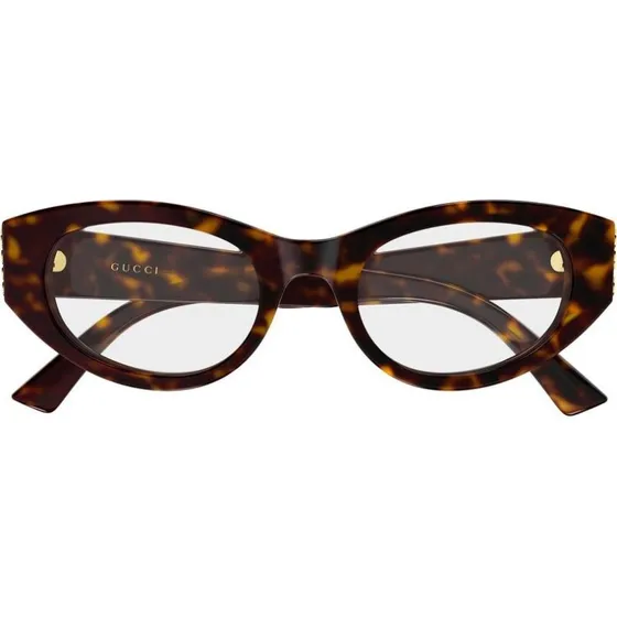 Gucci GG2041O Damenbrille - Rundes Acetat-Gestell in Havanna