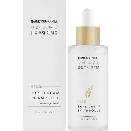 Thank You Farmer Rice Pure Cream In Ampoule, 50ml