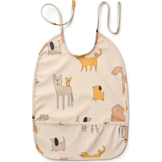 Liewood Lai Lätzchen Cats and Dogs / Sandy