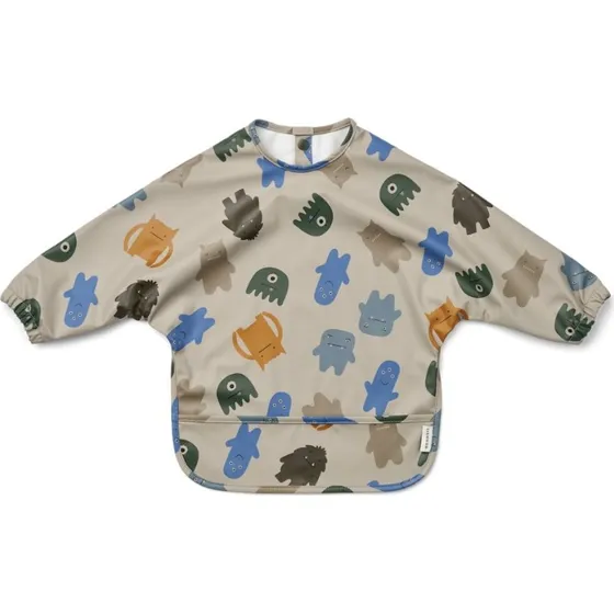 Liewood Merle Cape-Lätzchen Monsters Blue Mix