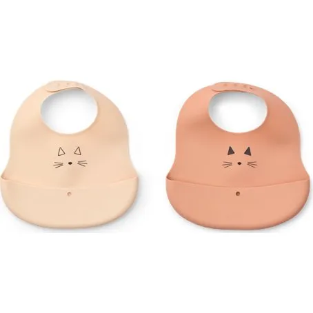 Liewood Ember Hagesmæk 2er-Pack Katze/Apfelblüte/Toskana-Rose