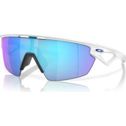 Oakley Sphaera Sonnenbrille Matte White mit Prizm Sapphire Polarized