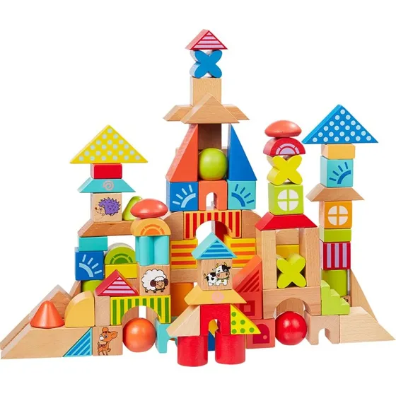 howa Holzbausteine 100 tlg. aus Buche ab 1 Jahr