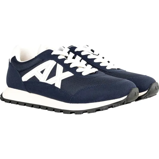 Armani Exchange Contrast AX Sneaker Dunkelblau/Weiß