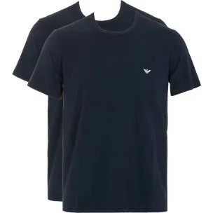 Emporio Armani T-Shirt-Set 2er-Pack Stretch-Jersey Marine, M