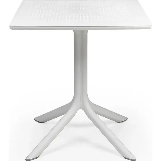 Nardi Clip 70 Gartentisch, 70x70 cm, Weiß