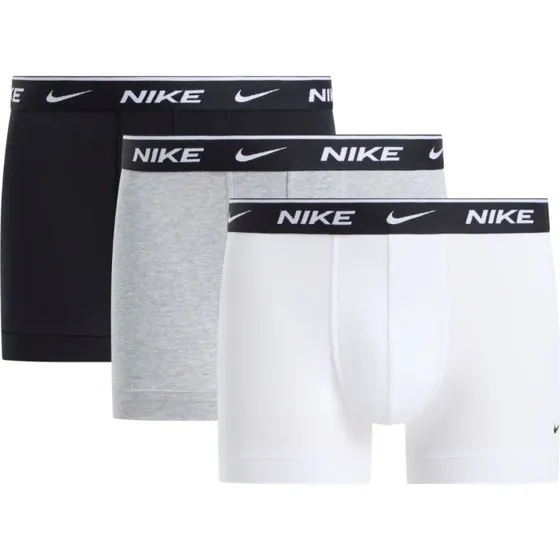 Nike Essential Cotton Stretch Trunk 3er-Pack - L - Schwarz/Grau/Weiß