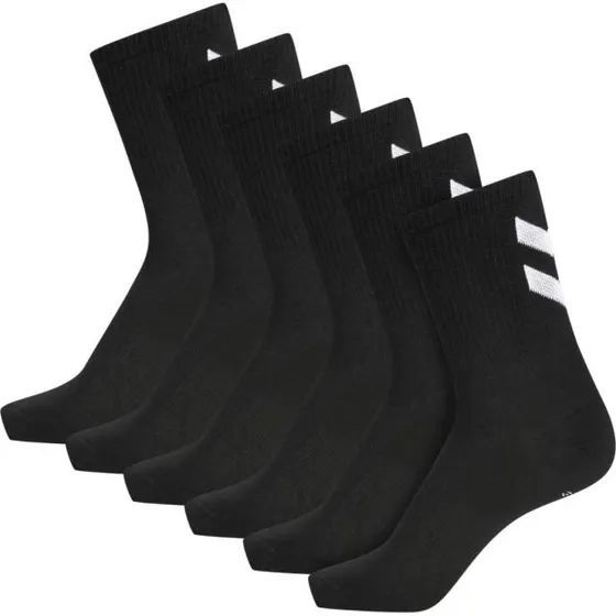 Hummel Chevon Mid-Cut Socken 6er-Pack - Schwarz/Blau, M
