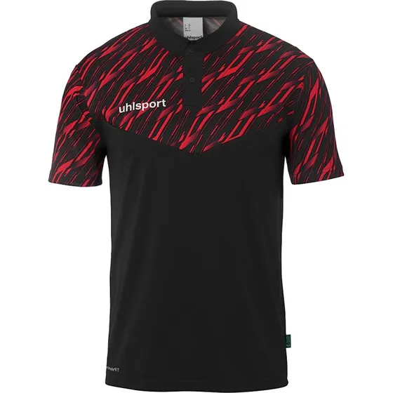 Uhlsport Polo-Shirt Progressive 28 - Schwarz/Rot