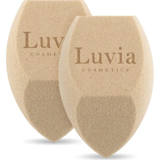 Luvia Tea Make-up Sponge Set - Veganer Duo-Blender mit Tee-Infusion