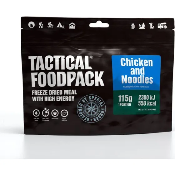 Überlebensration Hühnernudeln - Tactical Foodpack mit Kokosmilch