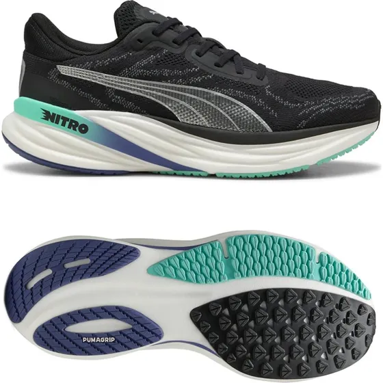Puma Magnify NITRO™ 2 Herren Laufschuhe schwarz-aquatisch-blau