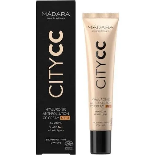 Madara Hyaluronic Anti-Pollution CC Cream SPF 15, Tan, 40 ml