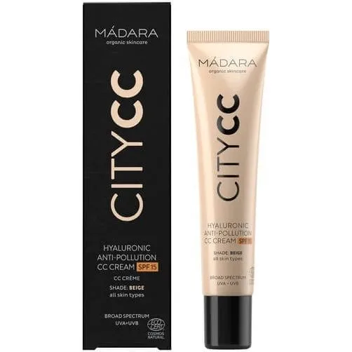 Madara Hyaluronic Anti-Pollution CC Cream SPF 15, Beige, 40 ml
