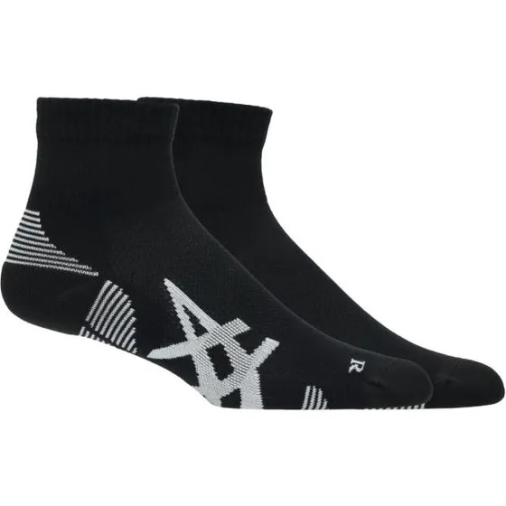 ASICS Cushioned Run Quarter Socken 2er-Pack - Schwarz