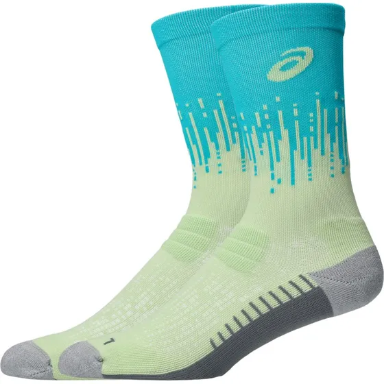 Asics Performance Run Crew Socken - Blau/Gelb/Grün