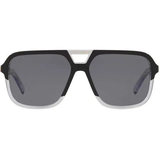 Dolce & Gabbana DG4354 Sonnenbrille Aviator Schwarz/Grau
