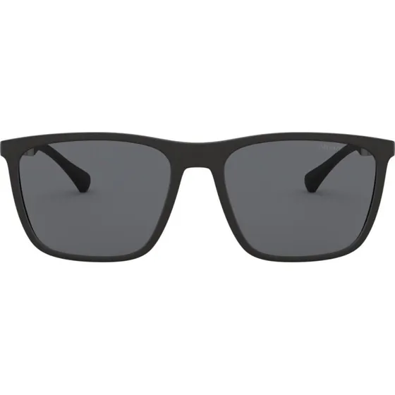 Emporio Armani EA 4150 Sonnenbrille Herren Schwarz Grau Rechteckig