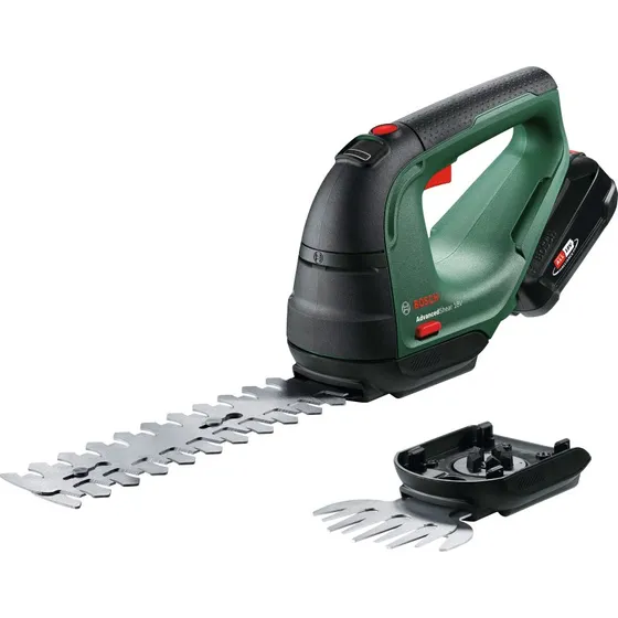 Bosch AdvancedShear 18V-10 Akku-Gras- und Strauchschere Set