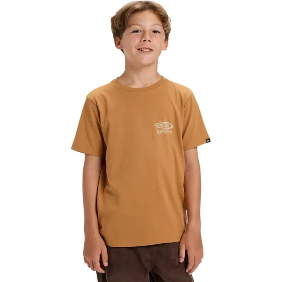 Quiksilver T-Shirt Hw Snaky Ways in Bio-Baumwolle - Braun