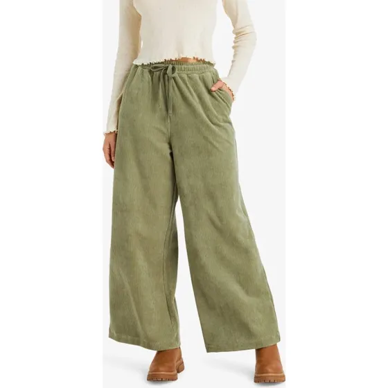 Roxy Cordhose Lekeitio Knit in Olivgrün