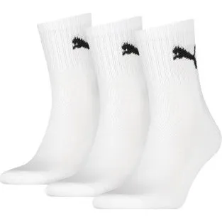 Puma 3P Short Crew Unisex Socken Weiß Gr. 47-49