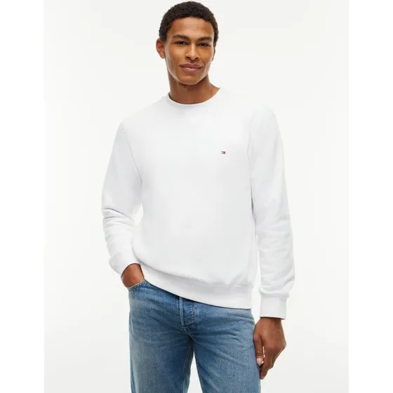 Tommy Hilfiger Essential Fleece Sweatshirt Weiß Regular Fit