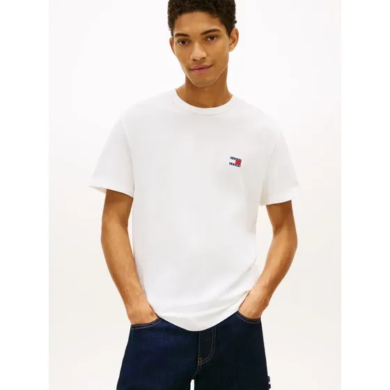 Tommy Jeans Regular Badge T-Shirt Weiß - S