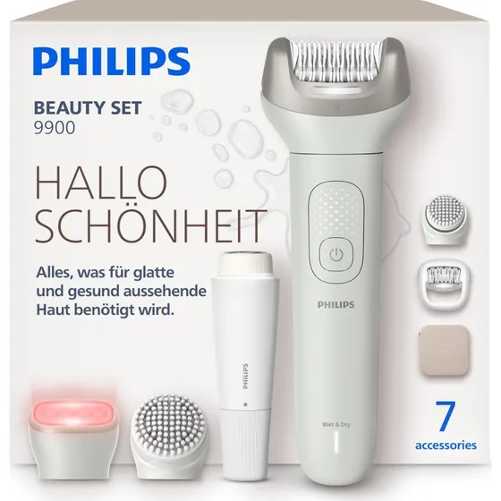 Philips Epilierer Series 9900 BRE738/00 Beauty Set