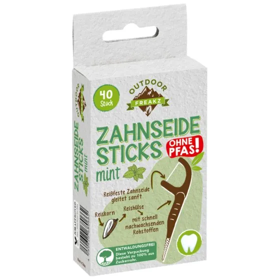 Outdoor Freakz Zahnseide Sticks Minze, 40 St