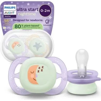 Philips Avent Ultra Start Schnuller, Mond, 0-2 Monate, 2er Pack