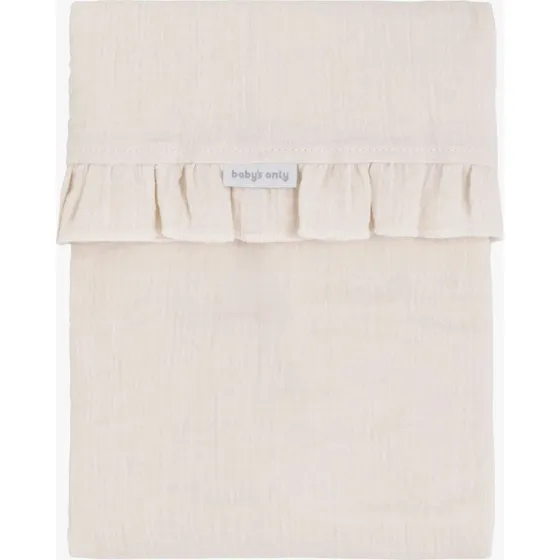 Baby's Only Calm Baby Bettbezug mit Rüschen, 120x150 cm, Warm Linen