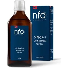 NFO Flüssiges Omega-3 Zitrone 250 ml