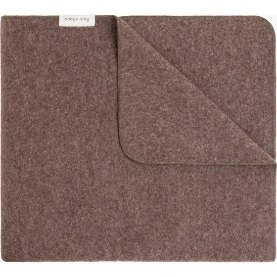 Baby's Only Babybettdecke Meadow aus gebürsteter Merinowolle, Taupe