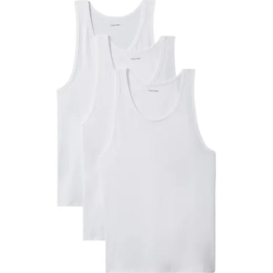 Calvin Klein Tanktop-Set 3er-Pack Stretch Blend Weiß Slim Fit
